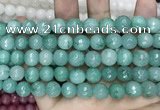 CCN5786 15 inches 10mm faceted round candy jade beads