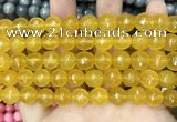 CCN5794 15 inches 10mm faceted round candy jade beads