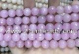 CCN5796 15 inches 10mm faceted round candy jade beads