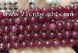 CCN5804 15 inches 10mm faceted round candy jade beads