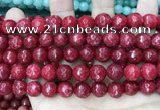 CCN5810 15 inches 10mm faceted round candy jade beads