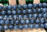 CCN5815 15 inches 10mm faceted round candy jade beads