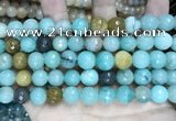 CCN5831 15 inches 10mm faceted round candy jade beads