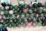 CCN5832 15 inches 10mm faceted round candy jade beads