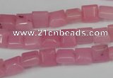 CCN586 15.5 inches 8*8mm square candy jade beads wholesale