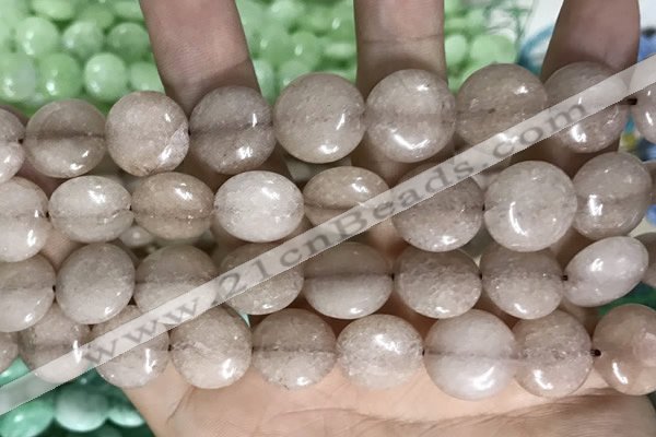 CCN5864 15 inches 15mm flat round candy jade beads Wholesale