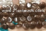 CCN5869 15 inches 15mm flat round candy jade beads Wholesale