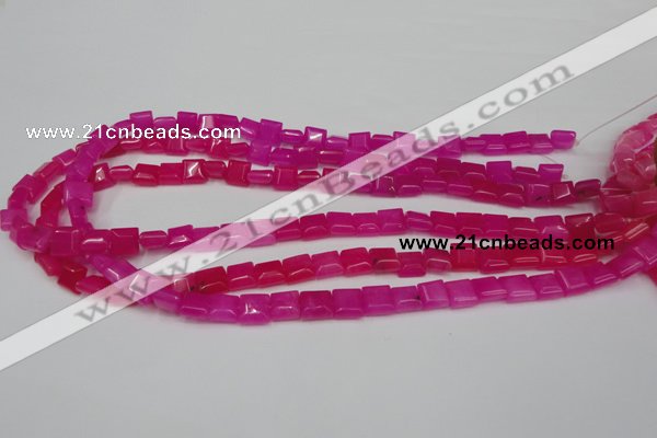 CCN587 15.5 inches 8*8mm square candy jade beads wholesale