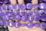 CCN5875 15 inches 15mm flat round candy jade beads Wholesale