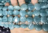 CCN5888 15 inches 15mm flat round candy jade beads Wholesale