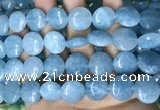CCN5891 15 inches 15mm flat round candy jade beads Wholesale