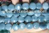 CCN5892 15 inches 15mm flat round candy jade beads Wholesale