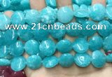 CCN5895 15 inches 15mm flat round candy jade beads Wholesale