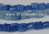 CCN590 15.5 inches 8*8mm square candy jade beads wholesale