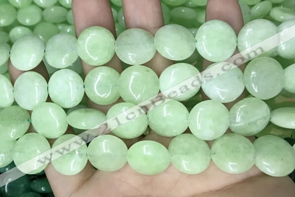 CCN5900 15 inches 15mm flat round candy jade beads Wholesale
