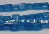 CCN591 15.5 inches 8*8mm square candy jade beads wholesale