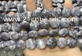 CCN5916 15 inches 15mm flat round candy jade beads Wholesale