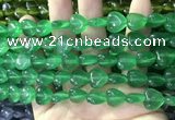 CCN5927 15 inches 12*12mm heart candy jade beads Wholesale