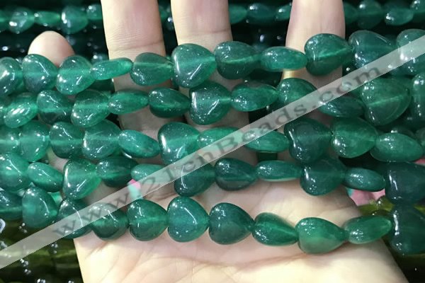 CCN5929 15 inches 12*12mm heart candy jade beads Wholesale