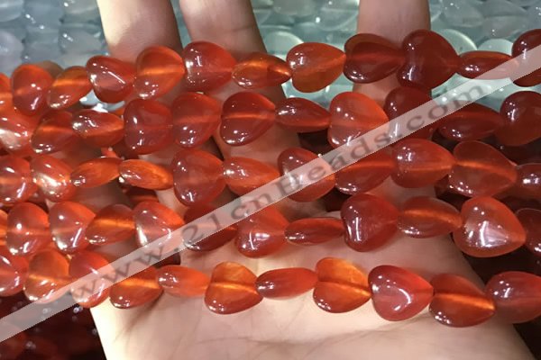 CCN5935 15 inches 12*12mm heart candy jade beads Wholesale