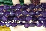 CCN5949 15 inches 14*14mm heart candy jade beads Wholesale