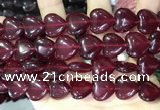 CCN5953 15 inches 14*14mm heart candy jade beads Wholesale