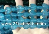 CCN5955 15 inches 14*14mm heart candy jade beads Wholesale