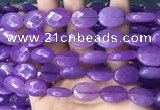 CCN5968 15 inches 13*18mm faceted oval candy jade beads