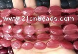 CCN5969 15 inches 13*18mm faceted oval candy jade beads