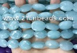 CCN5971 15 inches 13*18mm faceted oval candy jade beads