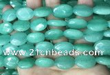 CCN5973 15 inches 13*18mm faceted oval candy jade beads