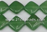 CCN599 15.5 inches 15*15mm diamond candy jade beads wholesale