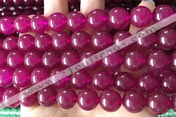 CCN6075 15.5 inches 12mm round candy jade beads Wholesale