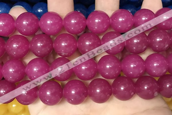 CCN6184 15.5 inches 14mm round candy jade beads Wholesale