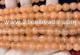 CCN6308 15.5 inches 8mm faceted round candy jade beads Wholesale