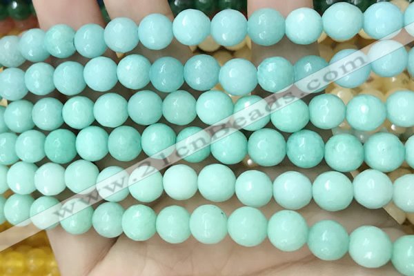 CCN6311 15.5 inches 8mm faceted round candy jade beads Wholesale