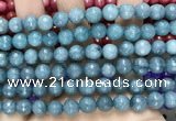 CCN6320 15.5 inches 8mm faceted round candy jade beads Wholesale