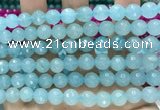 CCN6324 15.5 inches 8mm faceted round candy jade beads Wholesale