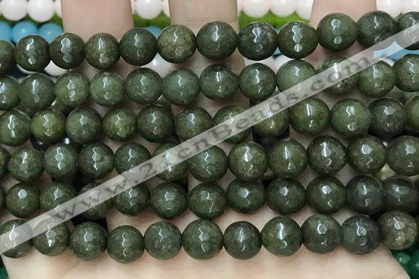 CCN6326 15.5 inches 8mm faceted round candy jade beads Wholesale