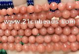 CCN6332 15.5 inches 8mm faceted round candy jade beads Wholesale