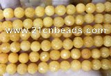 CCN6344 6mm, 8mm, 10mm, 12mm & 14mm faceted round candy jade beads