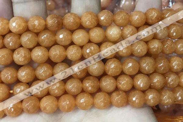 CCN6346 6mm, 8mm, 10mm, 12mm & 14mm faceted round candy jade beads