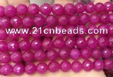 CCN6347 6mm, 8mm, 10mm, 12mm & 14mm faceted round candy jade beads