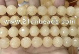 CCN6349 6mm, 8mm, 10mm, 12mm & 14mm faceted round candy jade beads