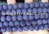 CCN6362 15.5 inches 6mm, 8mm, 10mm & 12mm round matte candy jade beads