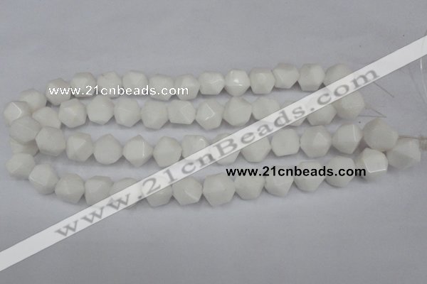 CCN660 15.5 inches 15*15mm faceted nuggets candy jade beads