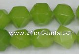 CCN666 15.5 inches 15*15mm faceted nuggets candy jade beads