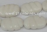 CCN680 15.5 inches 15*23mm carved oval candy jade beads wholesale