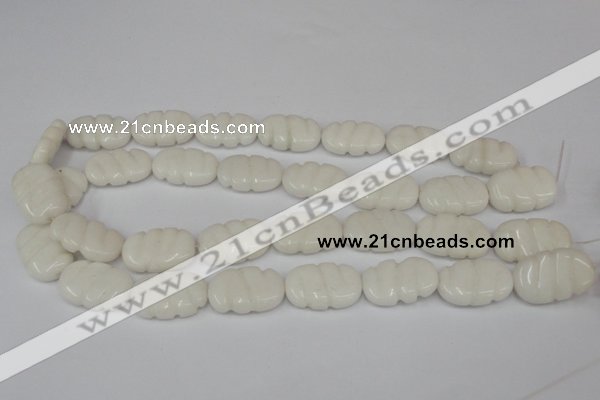 CCN680 15.5 inches 15*23mm carved oval candy jade beads wholesale