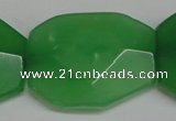 CCN697 15.5 inches 30*40mm faceted octagonal candy jade beads